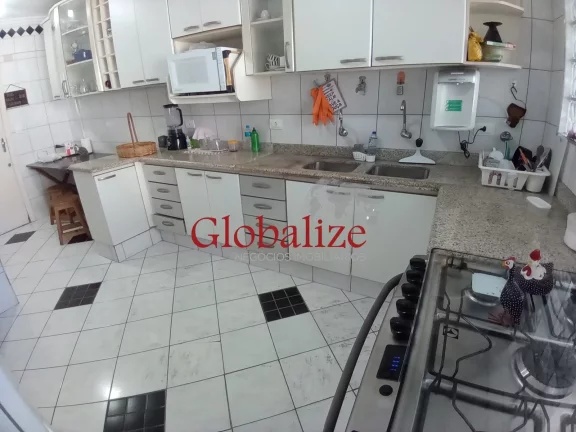 Imagem Apartamento a venda com 3 quartos, dependência, vista lateral para o mar no bairro Pompéia em Santos por R$850.000,00