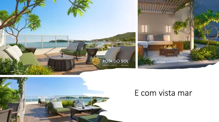 Imagem Pérola do Mar Apartamento novo 2 suítes vista mar Praia Bombinhas SC