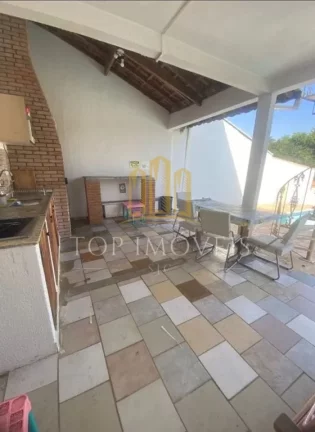 Imagem maravilhosa casa cinco dormitórios suíte varanda churrasqueira no bosque dos eucaliptos