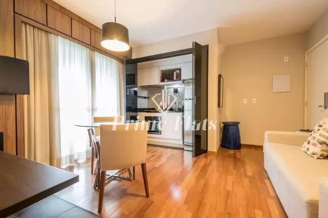 Imagem Flat disponível para locação no Gran Estanconfor Veranda Berrini, com 40m², 1 dormitório e 1 vaga