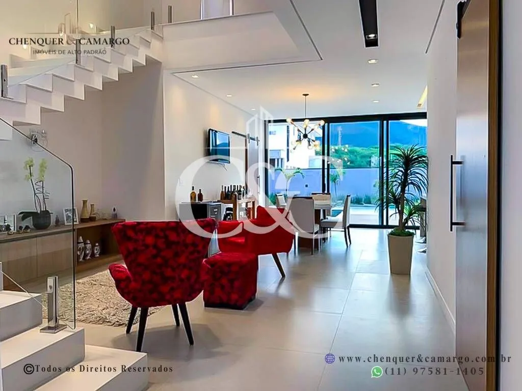 Imagem Casa à venda no Brisas Jundiaí, 265m², 4 suítes com varanda, piscina com SPA e vista Serra