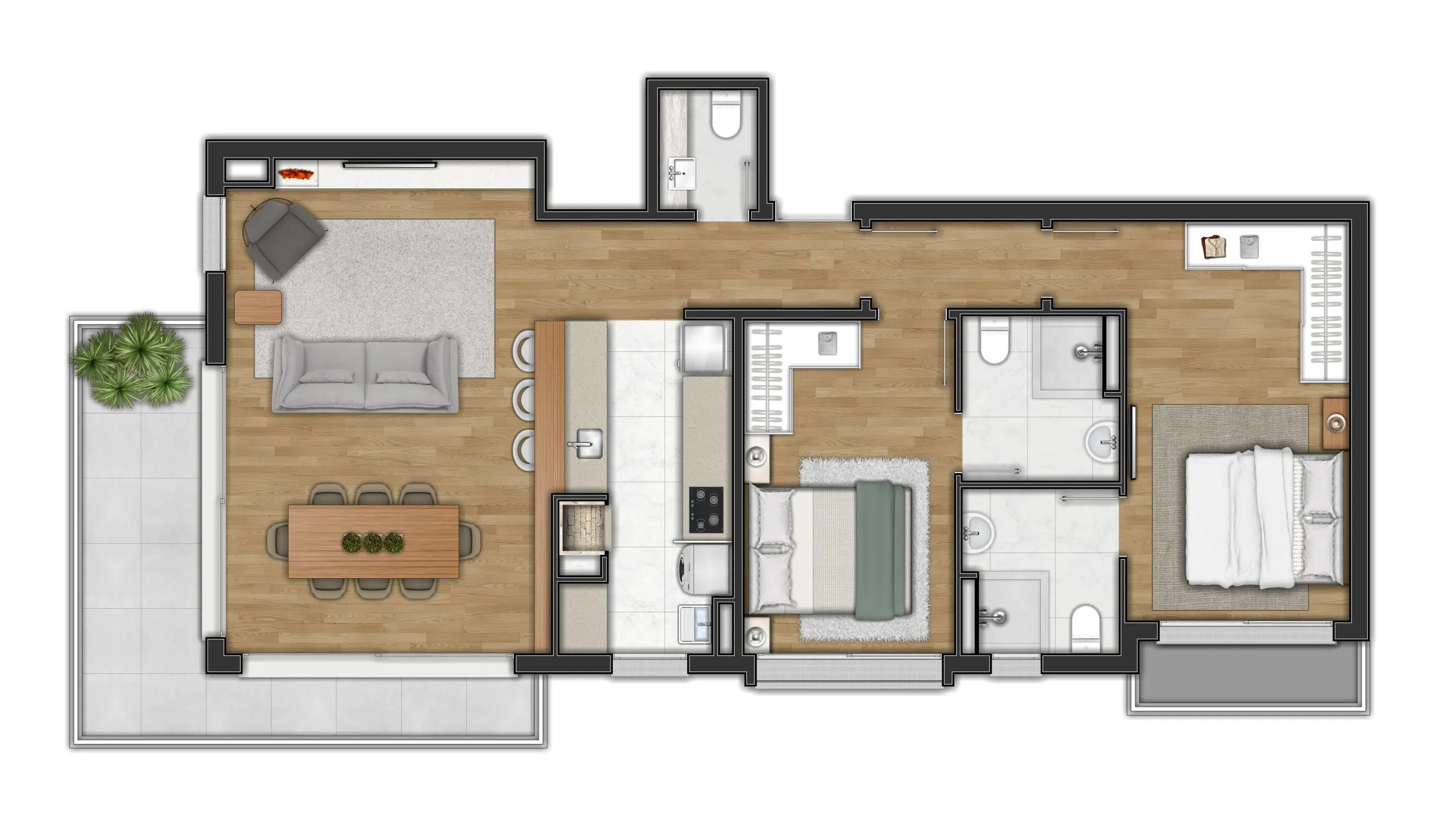 Imagem Apartamento à venda em Canela, Centro , com 1 quarto, 112.24m2