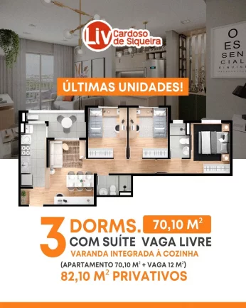 Imagem Apartamento com 3 Dormitorio(s) localizado(a) no bairro Vila Oliveira em Mogi das Cruzes / Mato Grosso do Sul Ref.:DE611