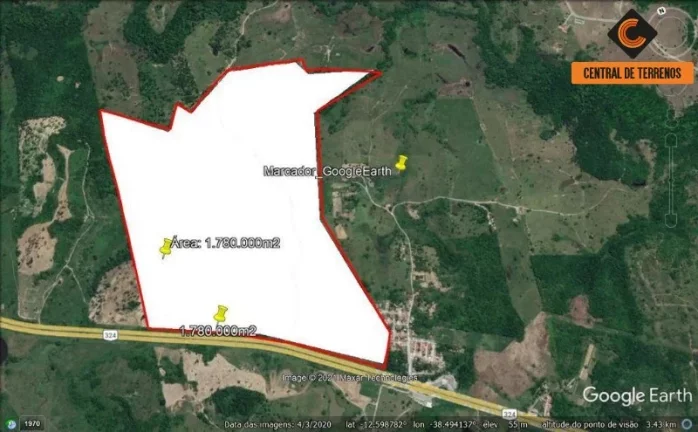 Imagem TERRENO A VENDA NA BR 324 - CANDEIAS - BAHIA