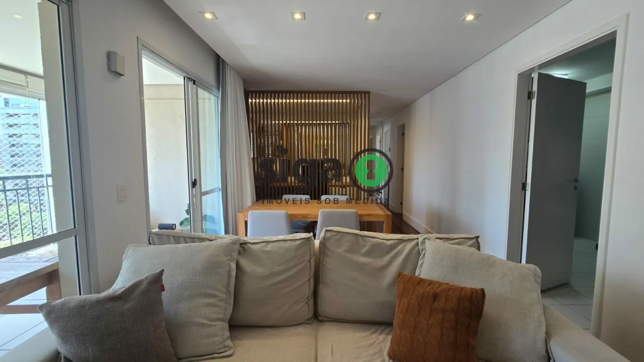Imagem Apartamento sofisticado de 95m² no Brooklin com varanda gourmet e sol da manhã!!
