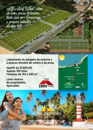 Imagem Terreno a Venda no bairro Paracuru - Paracuru, CE