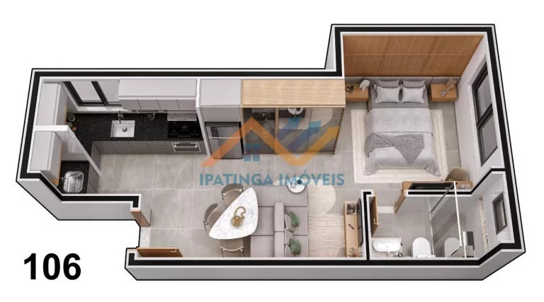 Imagem Apartamento Studio no bairro Horto em Ipatinga