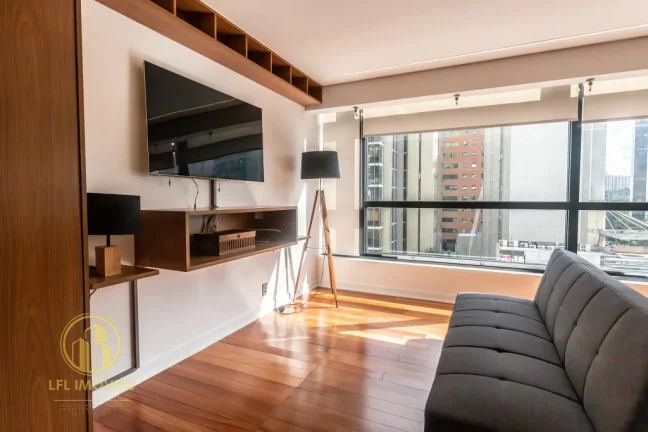 Imagem Duplex para Locação na Vila Olimpia: Mobiliado, com 1 suíte e 1 vaga.