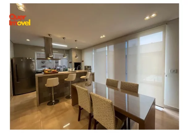 Imagem Luxuosa Casa em Condomínio à Venda em Ribeirão Preto-SP, Jardim Cybelli: 4 Quartos, 4 Suítes, 1 Sala, 5 Banheiros, 4 Vagas, 266,10 m².