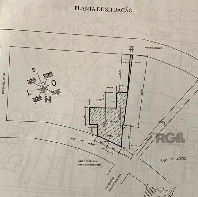 Imagem Terreno plano com 24,90m de frente, localizado no bairro Serraria.