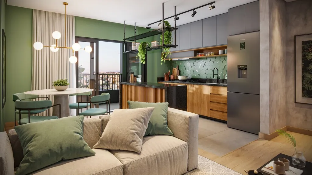 Imagem Apartamento à venda em Curitiba-PR, Bacacheri: 2 quartos, 1 suíte, 2 banheiros, 1 vaga de garagem, 61,61 m². Venha conferir!