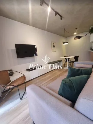 Imagem Flat disponível para locação no Condominio Edificio Flat London Residence Service no Jardim Paulista, com 42m², 1 dormitório e 1 vaga