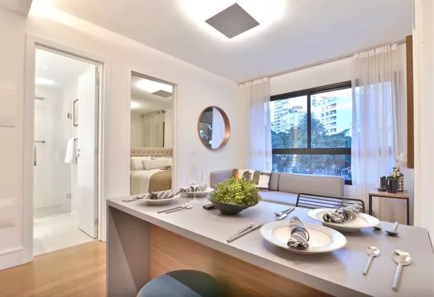 Imagem Apartamento à venda em São Paulo, República, com 2 quartos, 33,76m2