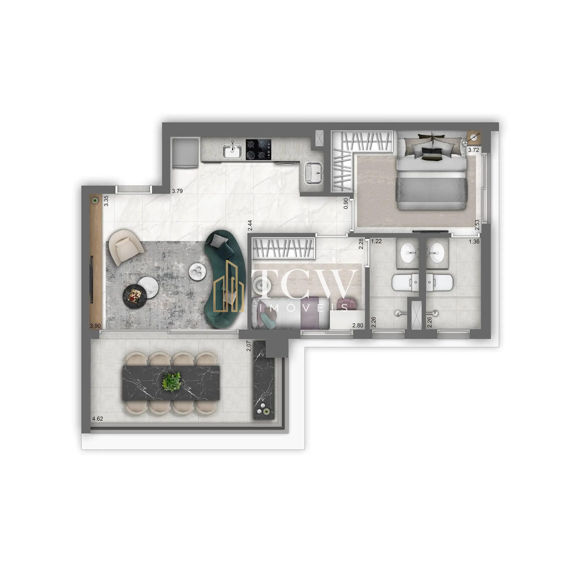 Imagem Apartamento à venda no bairro Moema - São Paulo/SP, Zona Sul