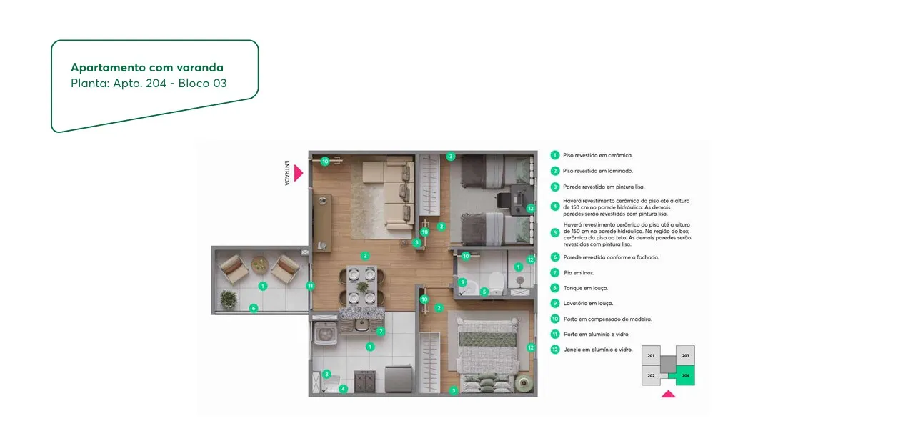 Imagem Apartamento com 2 Quartos à Venda, 40 m² em Boa União (Abrantes) - Camaçari