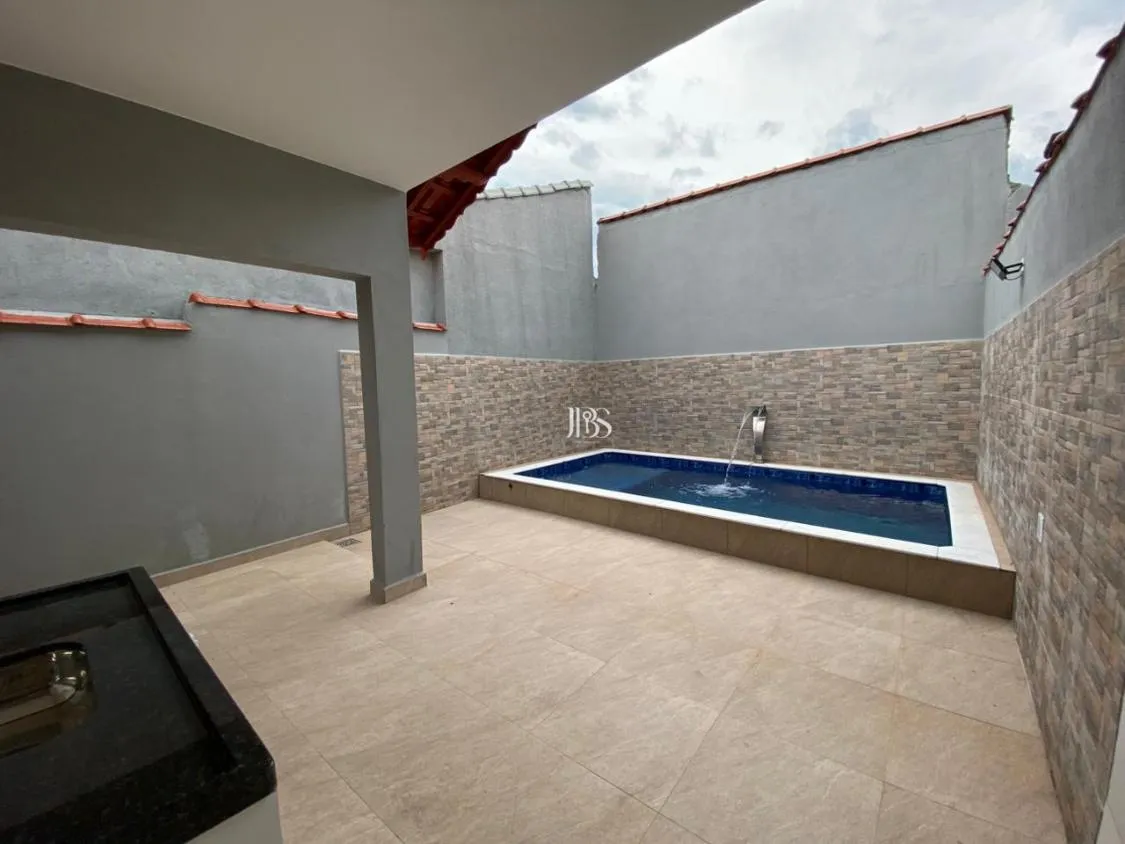 Imagem CASA NOVA 3 DORM COM PISCINA À VENDA FINANCIAMENTO FLÓRIDA MIRIM ? MONGAGUÁ/SP