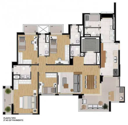 Imagem Apartamento com 3 Quartos à Venda, 153 m² em Jardim - Santo André