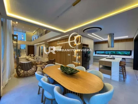 Imagem Casa de alto padrão na Riviera com design refinado e piscina com spa