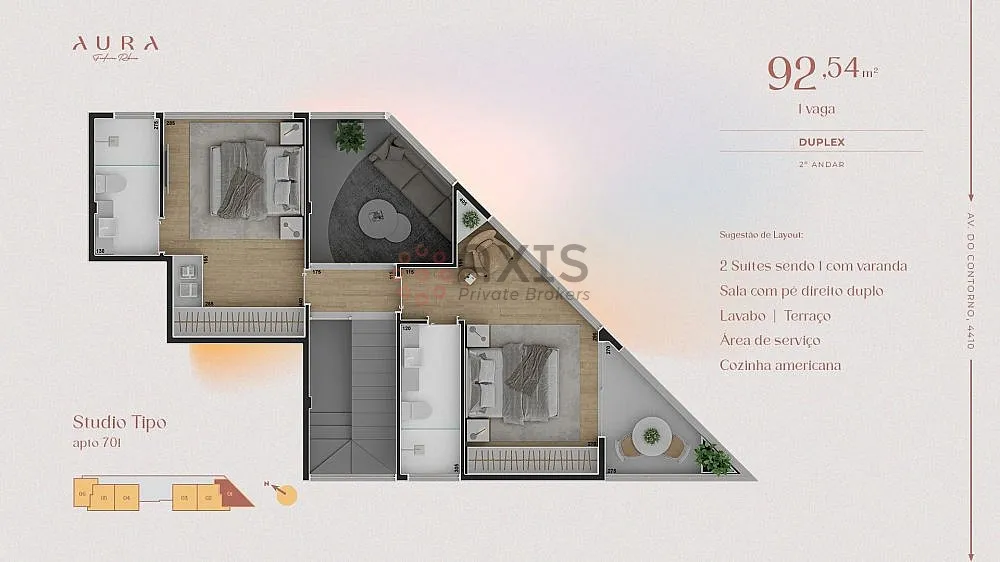Imagem Apartamento 2 quartos Duplex no Funcionários - Lazer