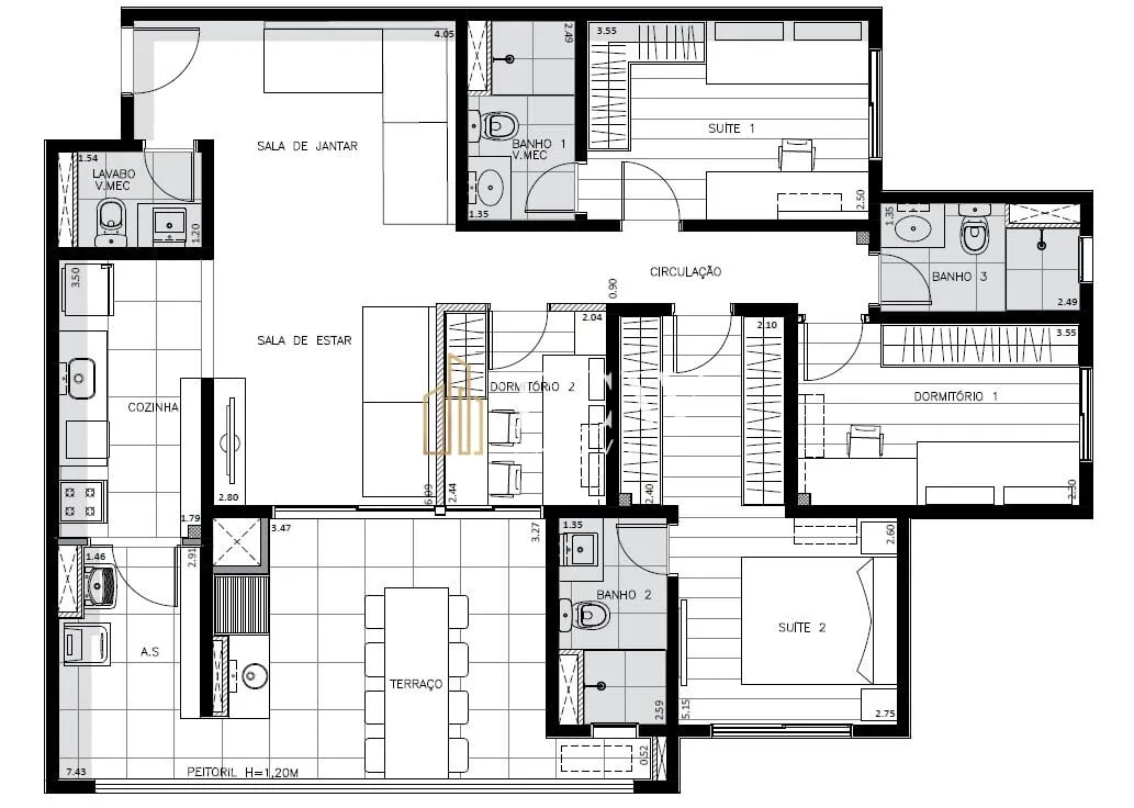 Imagem Apartamento Padrão 110m2