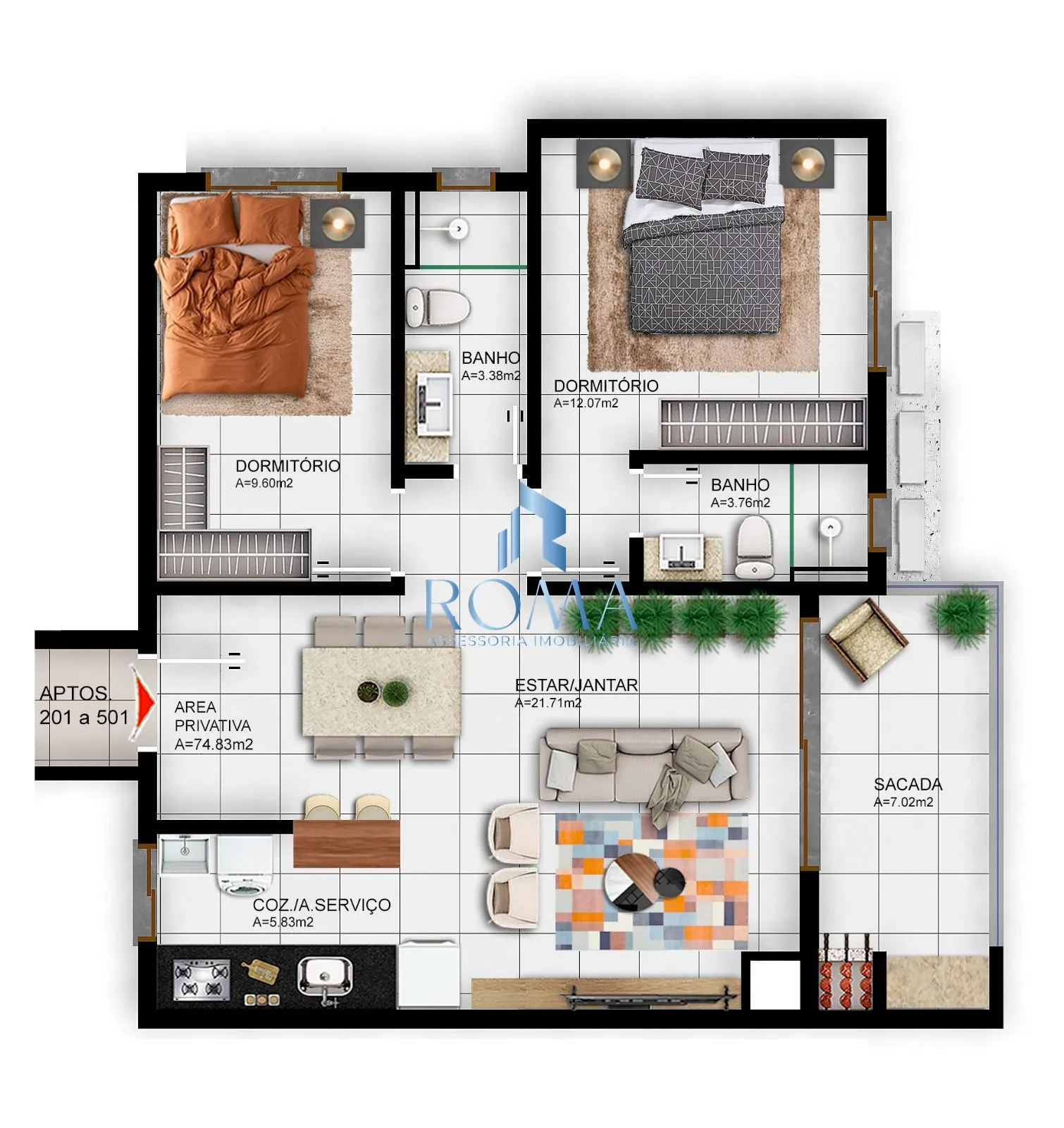 Imagem Residencial Grey, localizado próximo a UFSM!