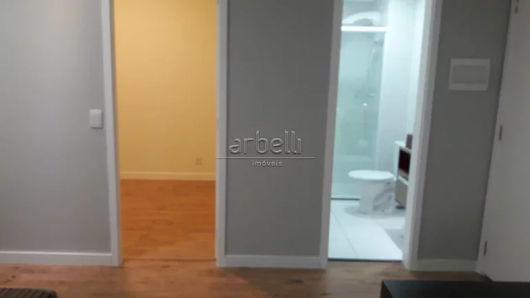 Imagem Apartamento com 33 M², 1 banheiro com box em vidro e gabinete no lavatório, 1 dormitório, cozinha...