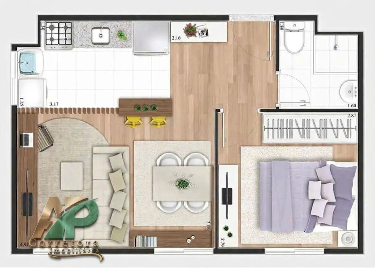 Imagem Via Nações Condomínio Clube - Apartamento 2 Dorms com Planejados e Vista Livre no Via Nações Condomínio Clube - Pronto para Morar!