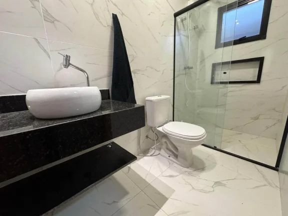 Imagem Casa térrea moderna e completa em condomínio fechado, semi mobiliada.