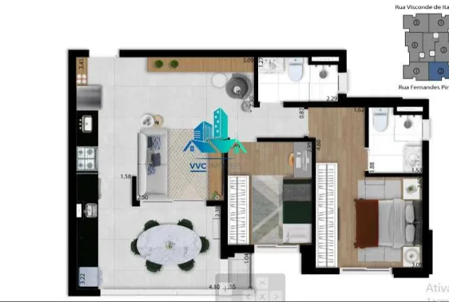 Imagem IMPERDÍVEL! APARTAMENTO GARDEN NO TATUAPÉ - NOVO – 70m2 
