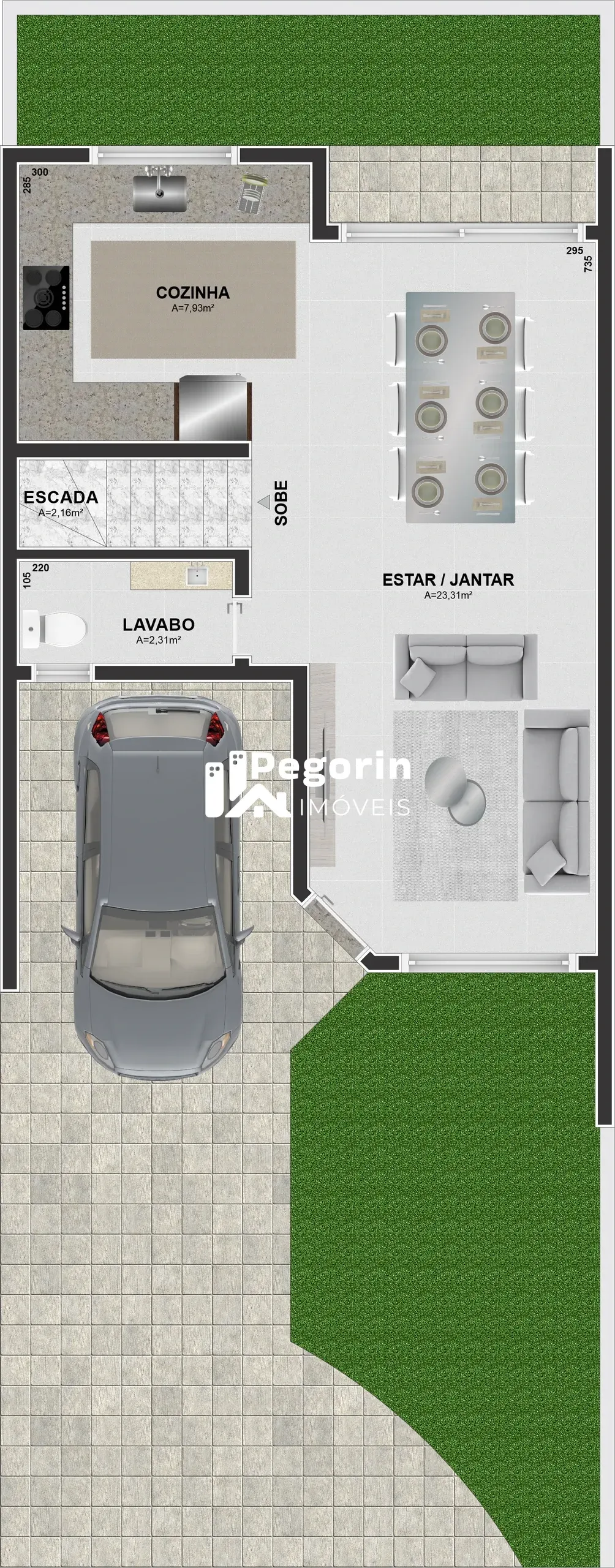 Imagem SOBRADO 03 QUARTOS 116M²