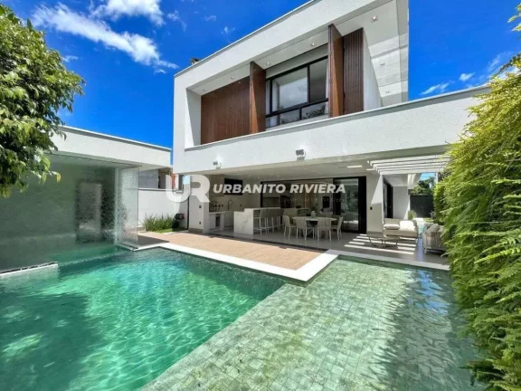 Imagem Casa contemporânea e mobiliada com 5 suítes e piscina com sauna no Módulo 11 da Riviera