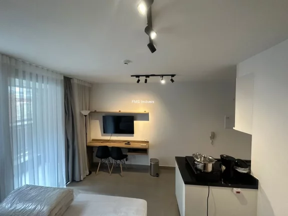 Imagem Apartamento para venda ou locação em Cerqueira César, São Paulo-SP: 1 quarto, 1 banheiro, 30m² de área.