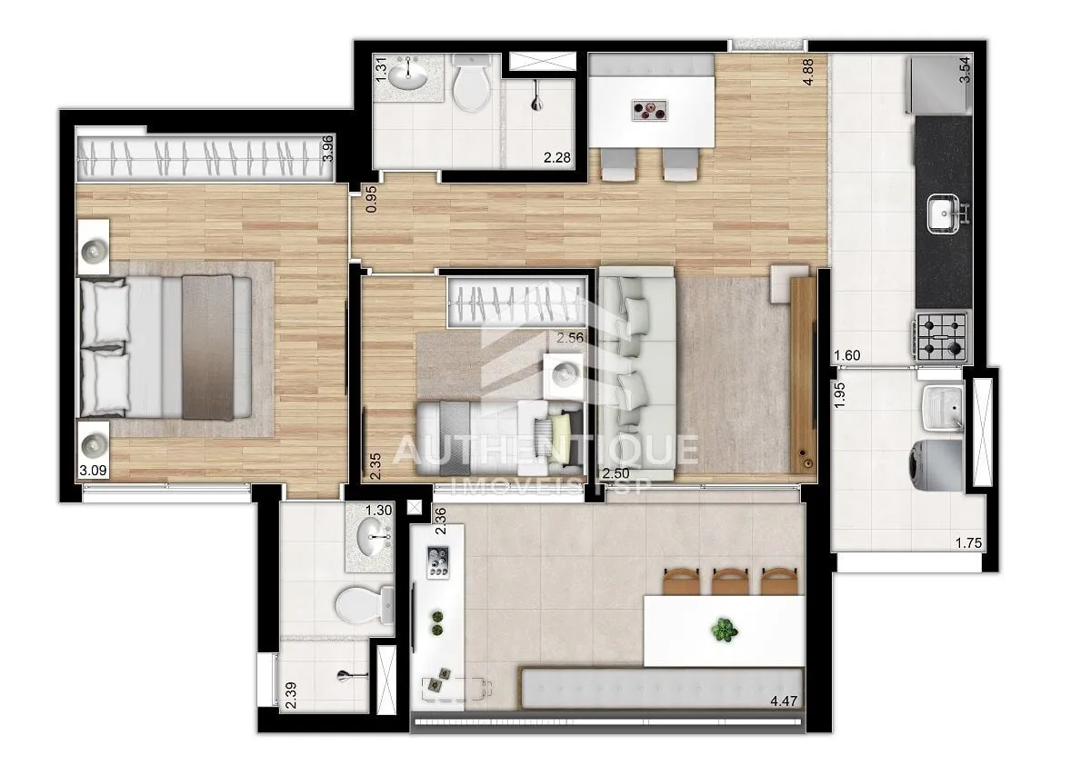 Imagem Benedito Pinheiros - Apartamento à venda em São Paulo/SP