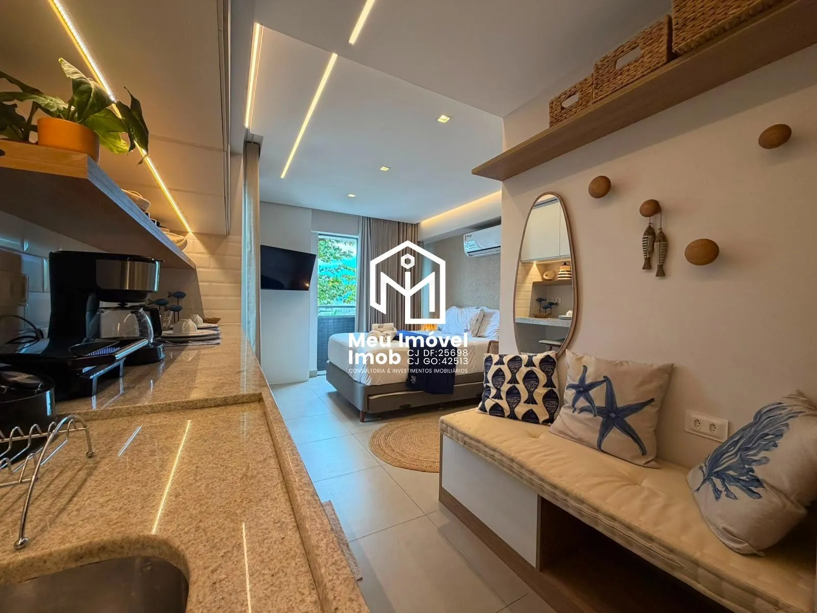 Imagem Way Bossa Flat 1 Quarto 1 Vaga 27m² Mobiliado João Pessoa/PB