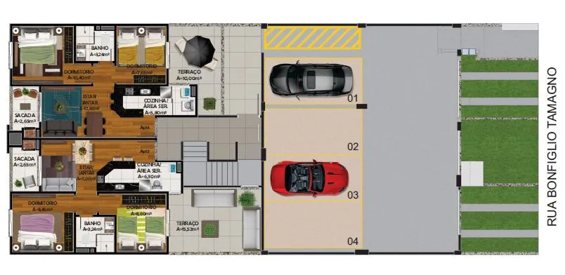 Imagem Apartamento à venda em Caxias do Sul, Esplanada, com 2 quartos, 51.35m2