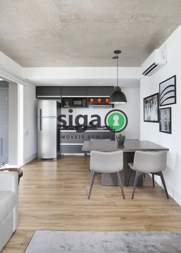 Imagem APATAMENTO MOBILIADO PARA VENDA NO BROOKLIN COM 1 DORMITORIO