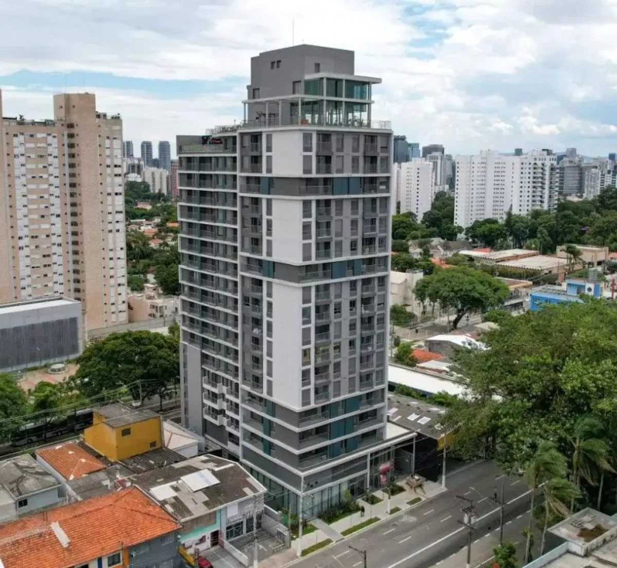 Imagem Apartamento com 1 Quarto para alugar, 25m² - Santo Amaro