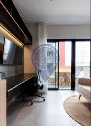 Imagem Studio para locação em Pinheiros, São Paulo-SP: 1 quarto, 1 suíte, 2 salas, 2 banheiros, 1 vaga, 38m². Venha conferir!