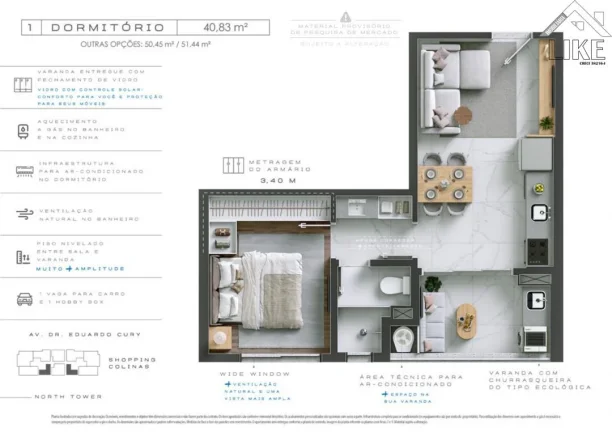 Imagem Apartamento 03 Quartos ao lado do Shopping Colinas