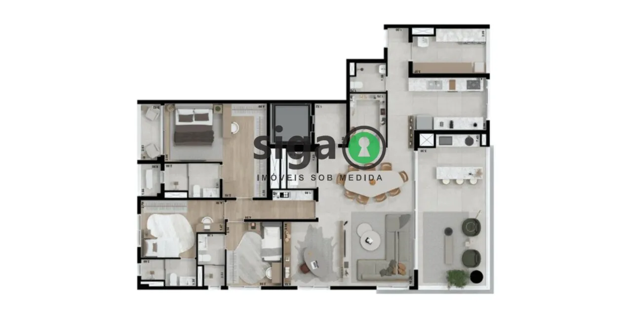 Imagem Apartamento para venda no Alto da Lapa 04 dormitórios, São Paulo - SP
