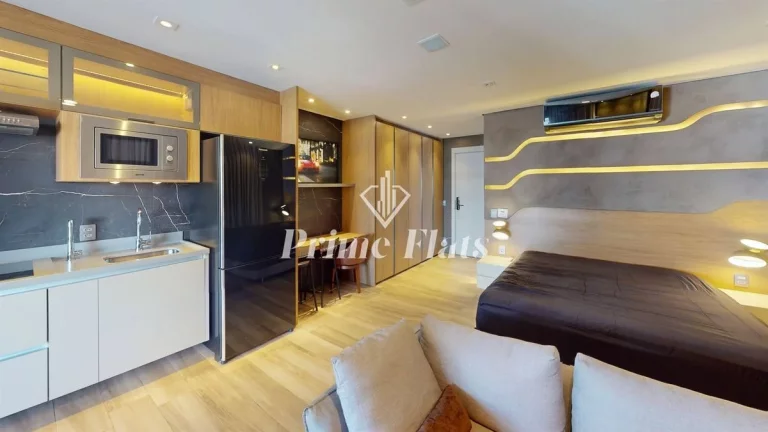 Imagem Flat disponível para locação no Cyrela by Pininfarina, com 49m², 1 dormitório e 1 vaga