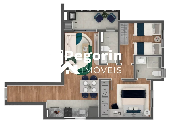 Imagem Apartamento com 02 quartos com suíte no Portão Curitiba