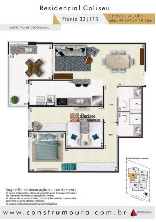 Imagem Apartamento com 2 dormitórios à venda, 79,35 m² a partir de R$ 416.825, - Jardim Praia Grande - Mongaguá/SP
