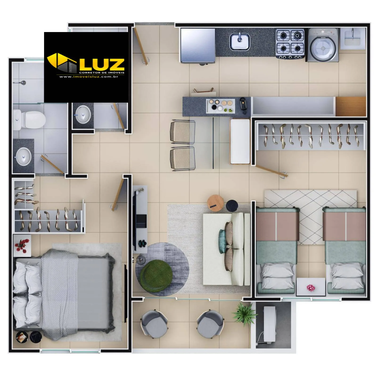 Imagem Por essa Você Não Esperava! Seu Apartamento no Centro de Messejana