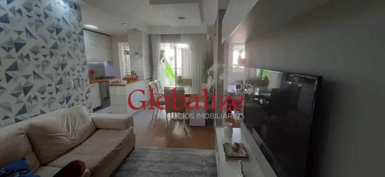 Imagem Belo apartamento em Santos no Marapé em condomínio de Altíssimo Padrão,2 dormitórios, uma suíte, uma vaga privativa, piscina por R$ 615.000,00