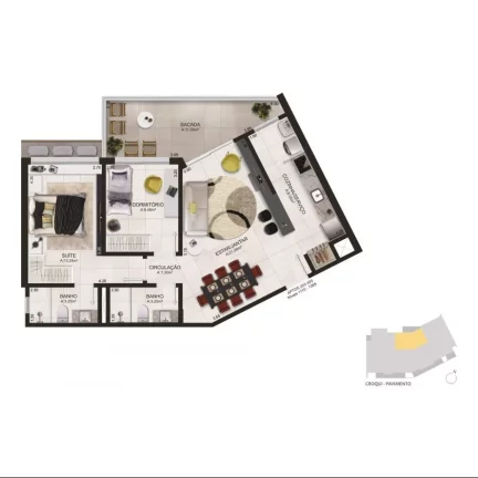 Imagem Apartamento 2 quartos para venda no bairro Beira Mar em Torres