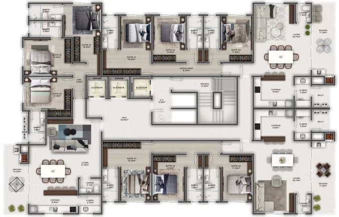 Imagem Gran Bellagio Residence - Apartamento à venda no bairro Andorinha - Itapema/SC