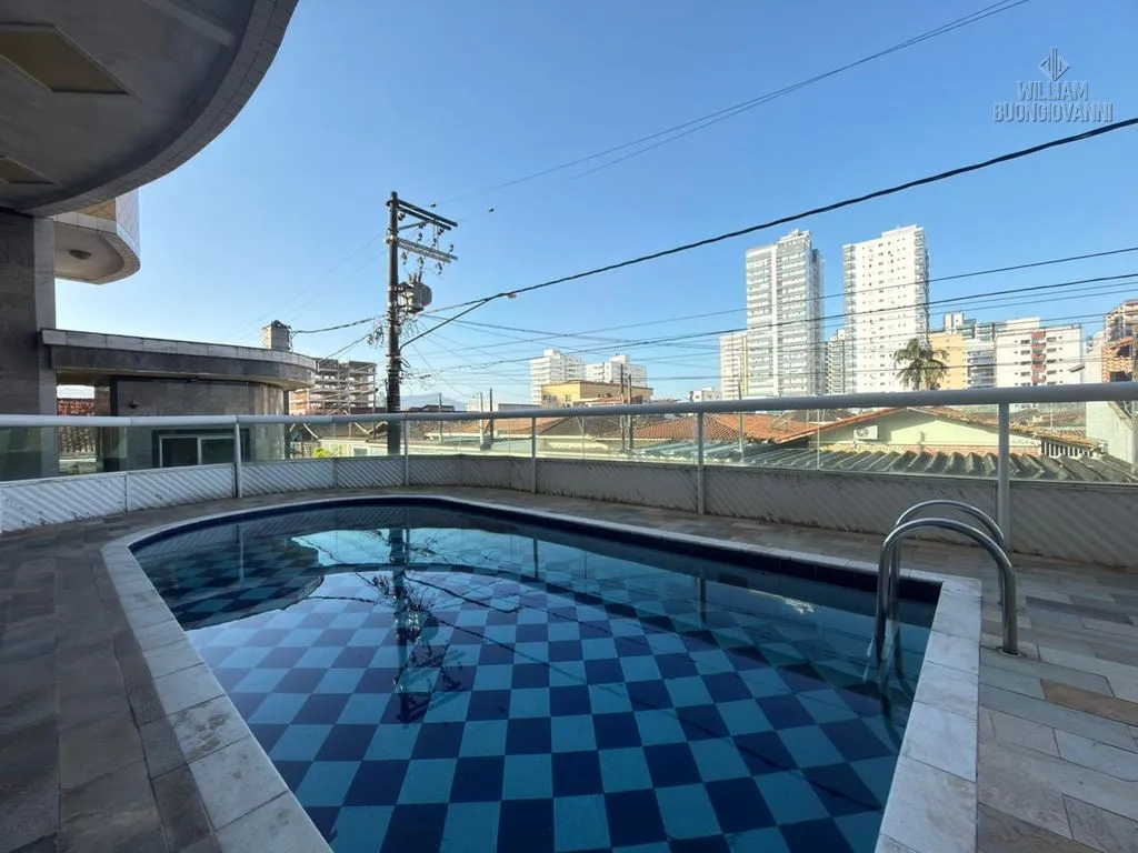 Imagem Apart. novo, Ocian, 2 dorms, suíte, 62m² - vista parcial mar a 300m da praia