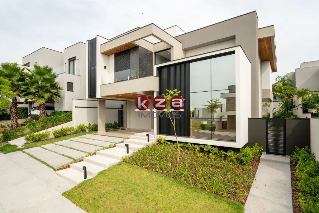 Imagem Imponente Casa de Luxo em Condomínio Alphaville Dom Pedro 3, Campinas-SP: 4 Quartos, 4 Suítes, 3 Salas, 6 Banheiros, 4 Vagas, 346m².
