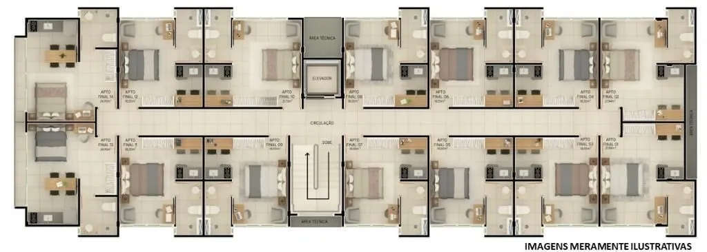 Imagem Flat à venda, 19 m² por R$ 334.997,00 - Intermares - Cabedelo/PB